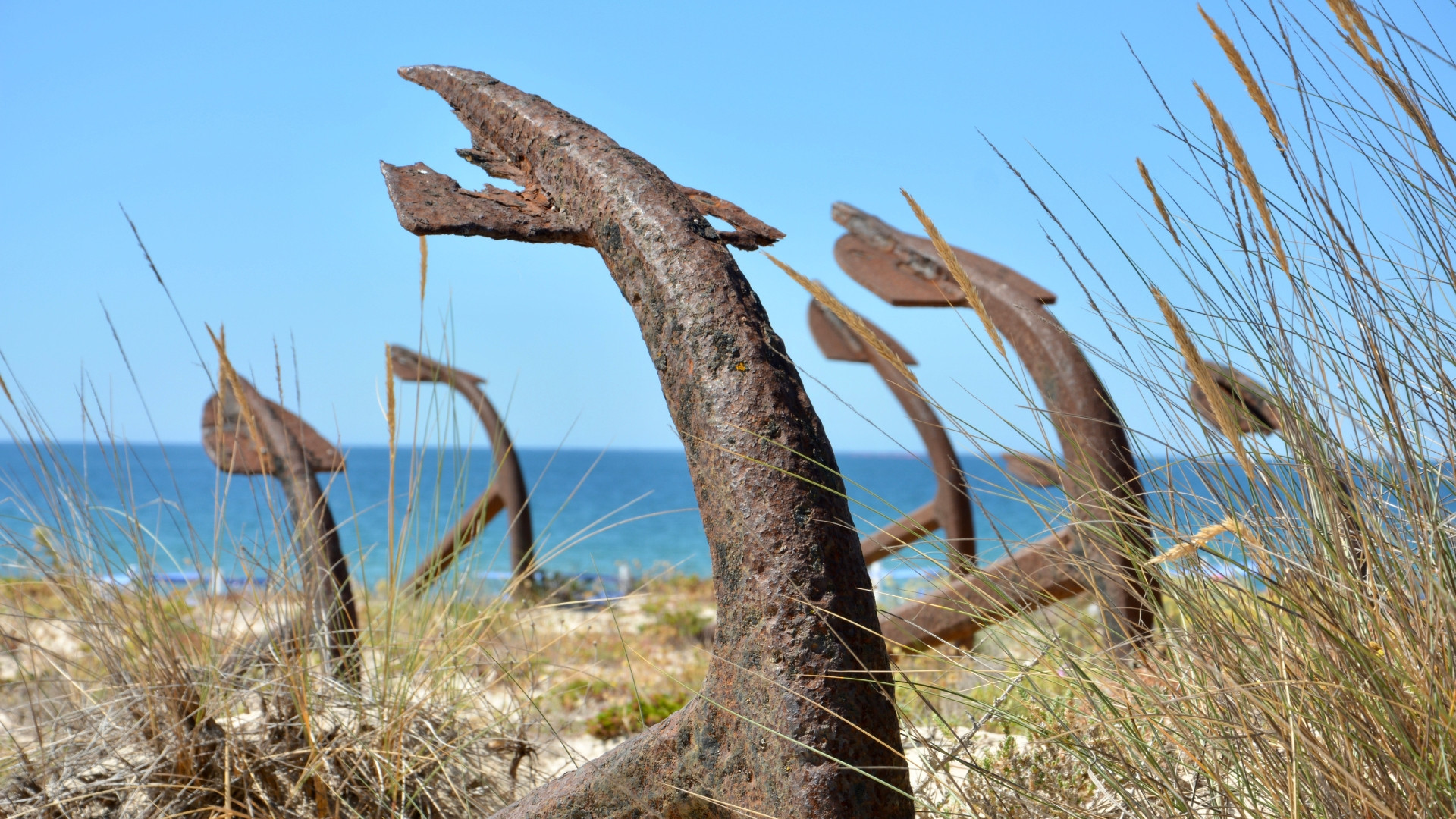 Cimetière des ancres de la plage du Barril - Algarve - Portugal