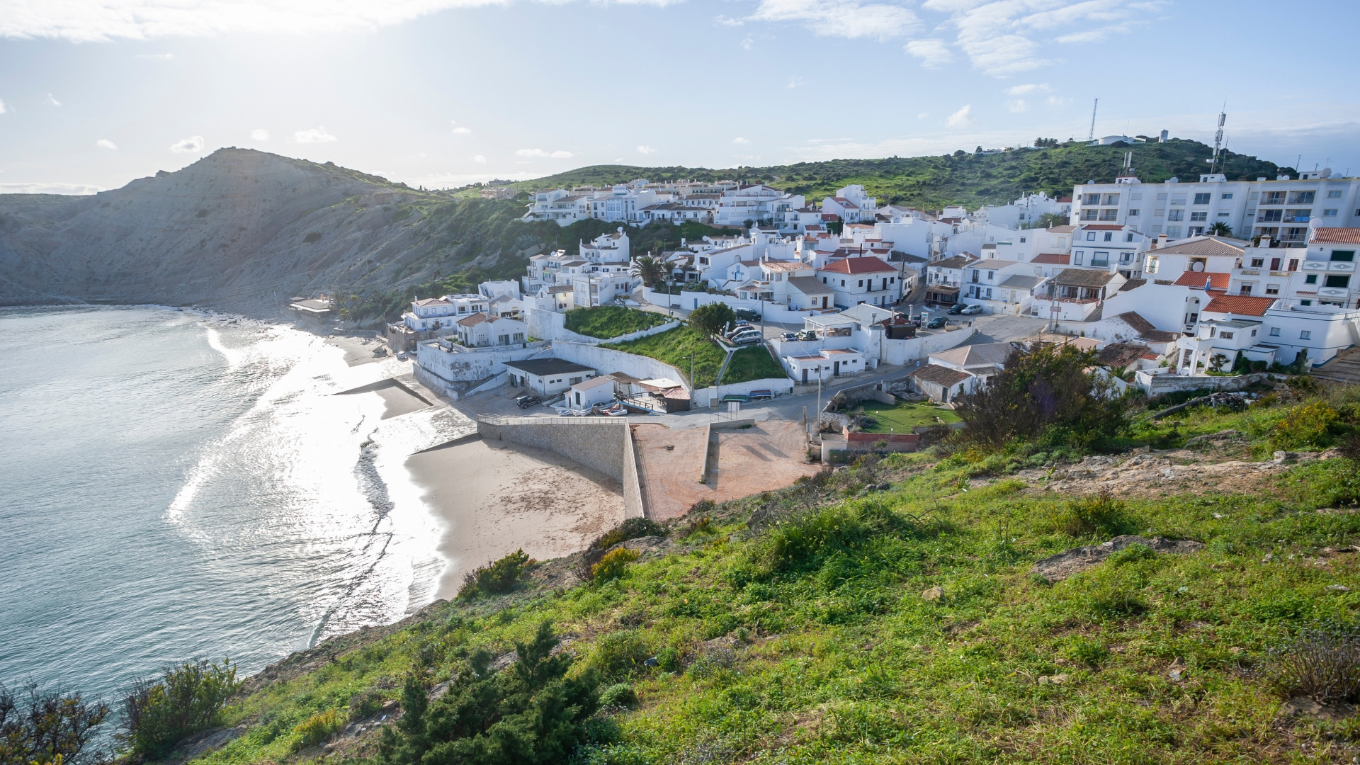 Village et plage de Burgau - Algarve - Portugal