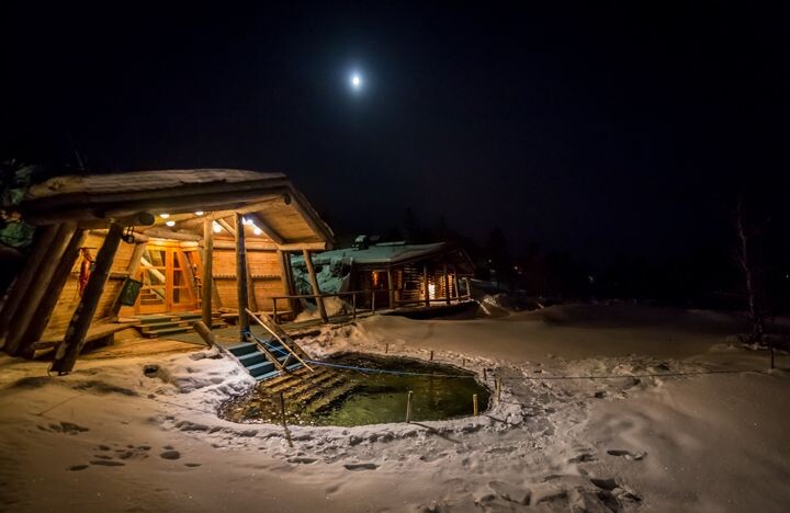 Badstue ved Kiilopääs nordiske senter