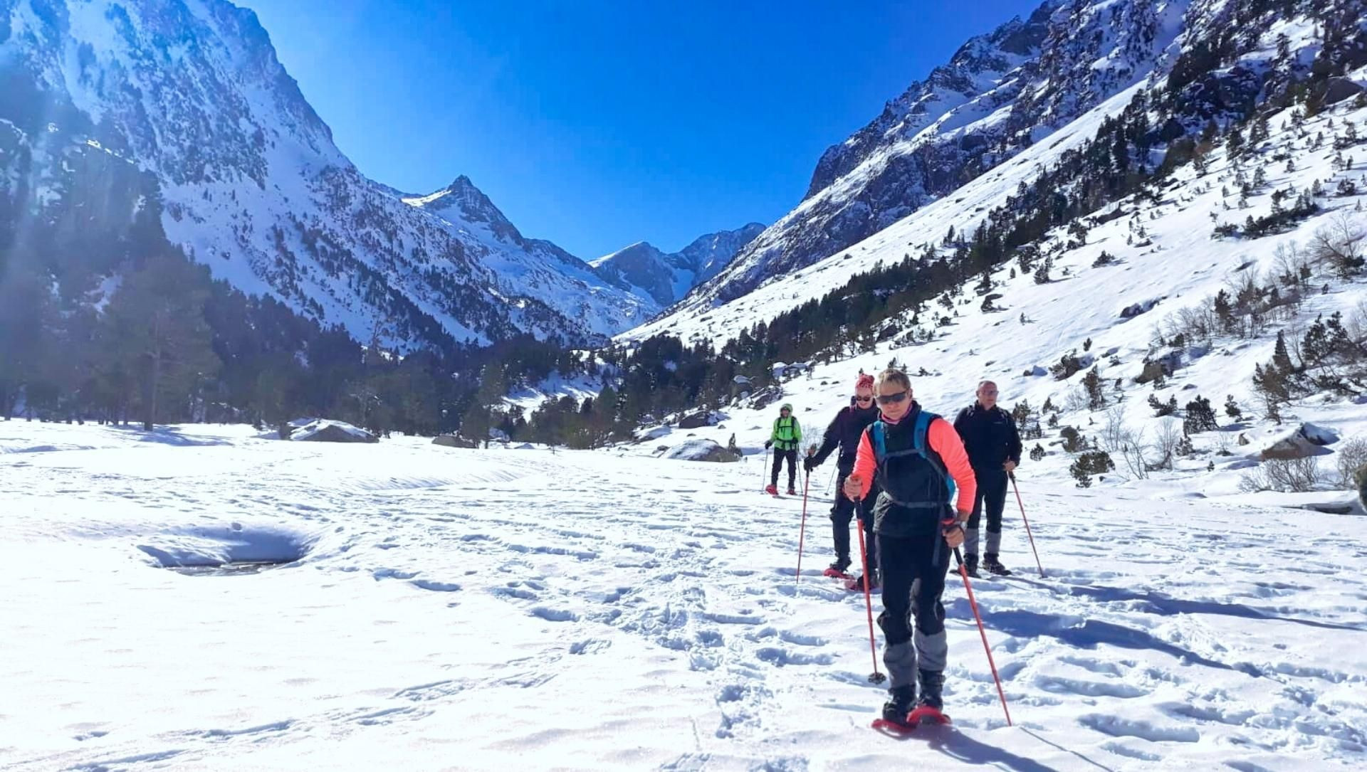 Raquettes au Hautacam - Pyrénées - France