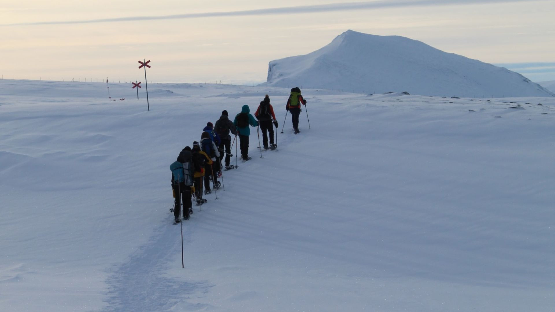 © Emmanuelle Dechamps Randonnée en raquettes sur la Kungsleden - Laponie - Suède