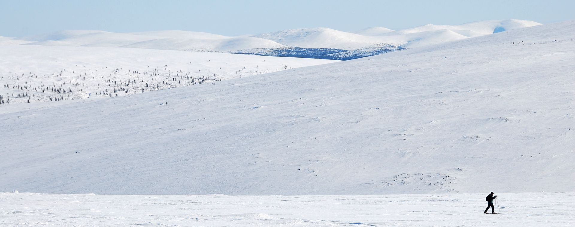 Paysage enneigé des fells autour de Kiilopää - Laponie - Finlande